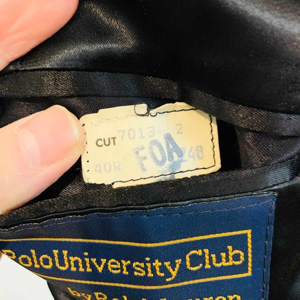 Vintage Polo University Club Ralph Lauren Men's Over Coat Top Coat Size 40 R - Picture 6 of 15